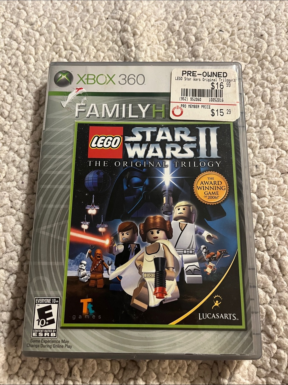 LEGO Star Wars II: The Original Trilogy - Xbox 360 Gray Case
